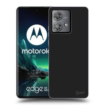 Picasee silikonový černý obal pro Motorola Edge 40 Neo - Clear