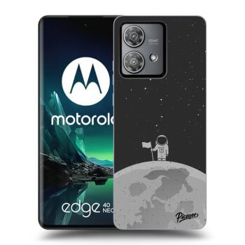 Picasee silikonový černý obal pro Motorola Edge 40 Neo - Astronaut