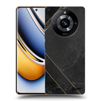 Picasee silikonový černý obal pro Realme 11 Pro+ - Black tile