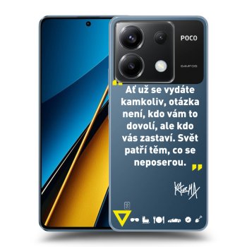 Obal pro Xiaomi Poco X6 - Kazma - SVĚT PATŘÍ TĚM, CO SE NEPOSEROU