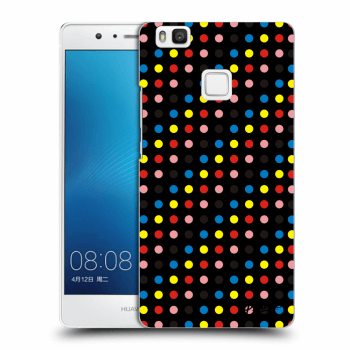 Picasee silikonový černý obal pro Huawei P9 Lite - Colorful dots