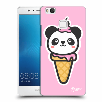 Picasee silikonový černý obal pro Huawei P9 Lite - Ice Cream Panda