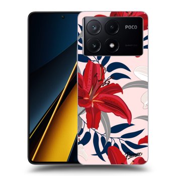 Obal pro Xiaomi Poco X6 Pro - Red Lily