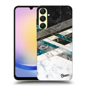 Picasee ULTIMATE CASE pro Samsung Galaxy A25 A256B 5G - Black & White geometry