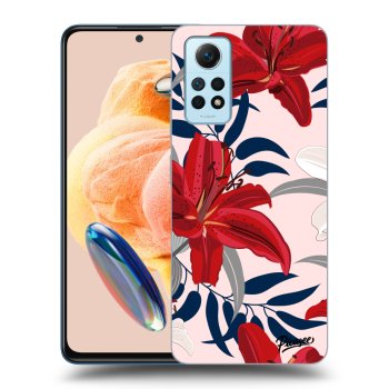 Obal pro Xiaomi Redmi Note 12 Pro 4G - Red Lily