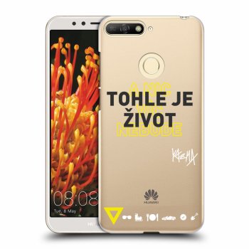 Obal pro Huawei Y6 Prime 2018 - Kazma - TOHLE JE ŽIVOT A NIC VÍC NEBUDE