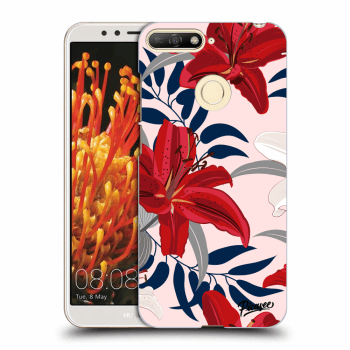 Obal pro Huawei Y6 Prime 2018 - Red Lily