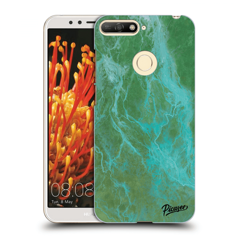 Picasee ULTIMATE CASE pro Huawei Y6 Prime 2018 - Green marble