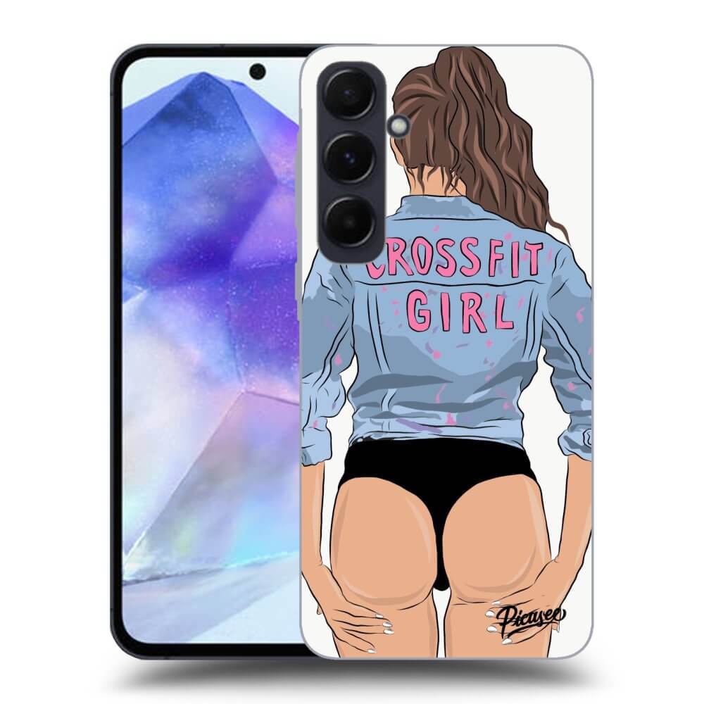 Picasee ULTIMATE CASE pro Samsung Galaxy A55 5G A556B - Crossfit girl - nickynellow
