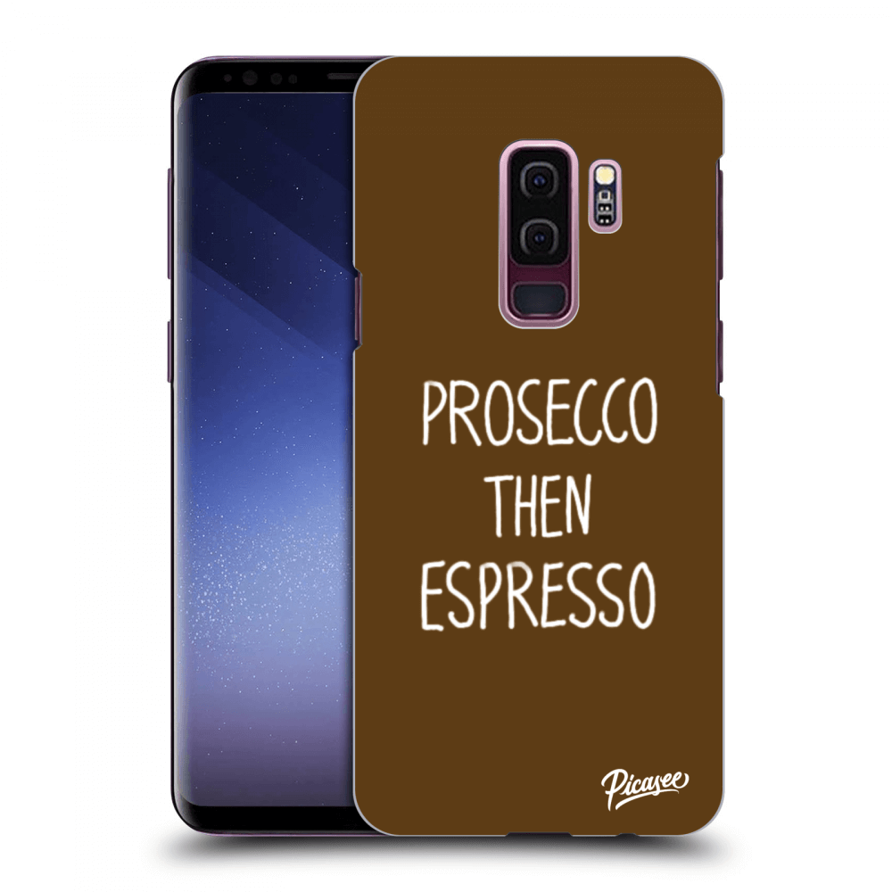 Picasee silikonový černý obal pro Samsung Galaxy S9 Plus G965F - Prosecco then espresso