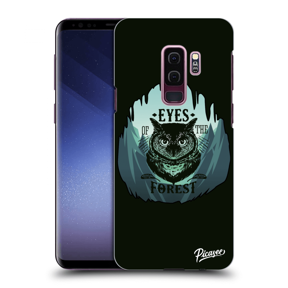 Picasee silikonový černý obal pro Samsung Galaxy S9 Plus G965F - Forest owl