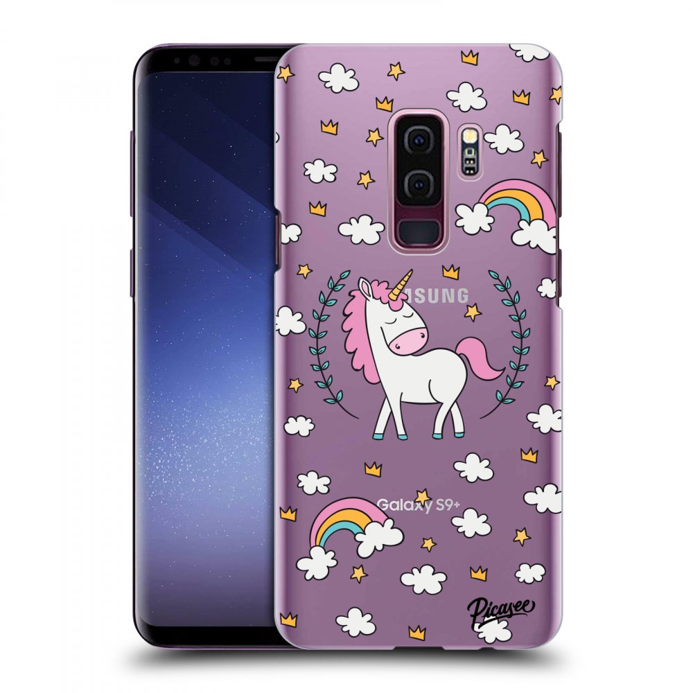 Picasee silikonový průhledný obal pro Samsung Galaxy S9 Plus G965F - Unicorn star heaven
