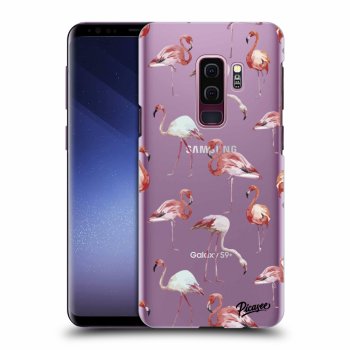 Picasee silikonový průhledný obal pro Samsung Galaxy S9 Plus G965F - Flamingos
