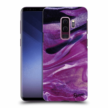 Picasee silikonový černý obal pro Samsung Galaxy S9 Plus G965F - Purple glitter