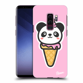 Picasee silikonový černý obal pro Samsung Galaxy S9 Plus G965F - Ice Cream Panda