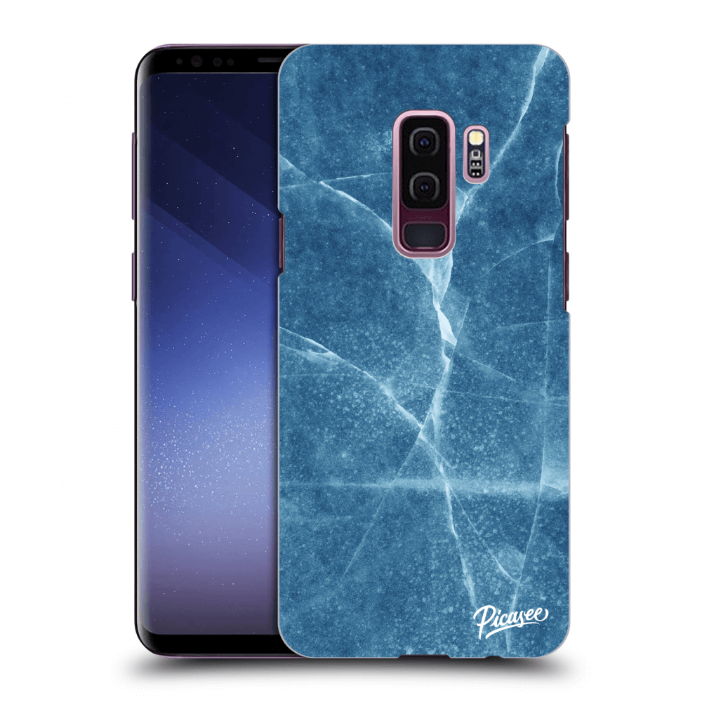 Picasee silikonový černý obal pro Samsung Galaxy S9 Plus G965F - Blue marble