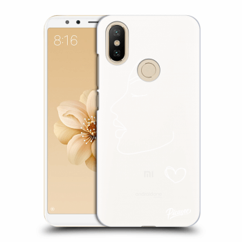 Picasee silikonový mléčný obal pro Xiaomi Mi A2 - Couple girl White