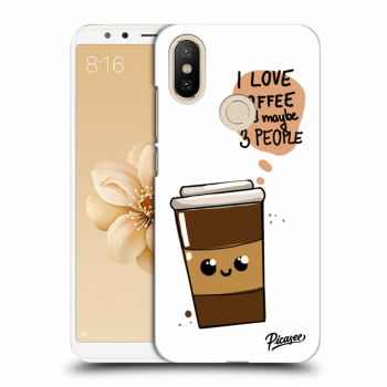 Picasee silikonový průhledný obal pro Xiaomi Mi A2 - Cute coffee