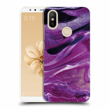 Obal pro Xiaomi Mi A2 - Purple glitter