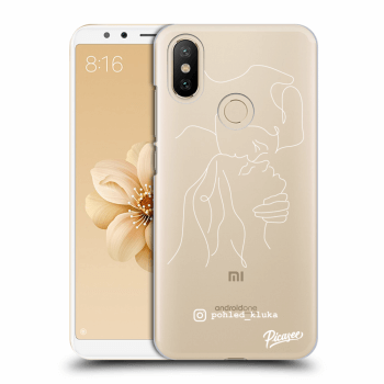 Picasee silikonový průhledný obal pro Xiaomi Mi A2 - Forehead kiss White