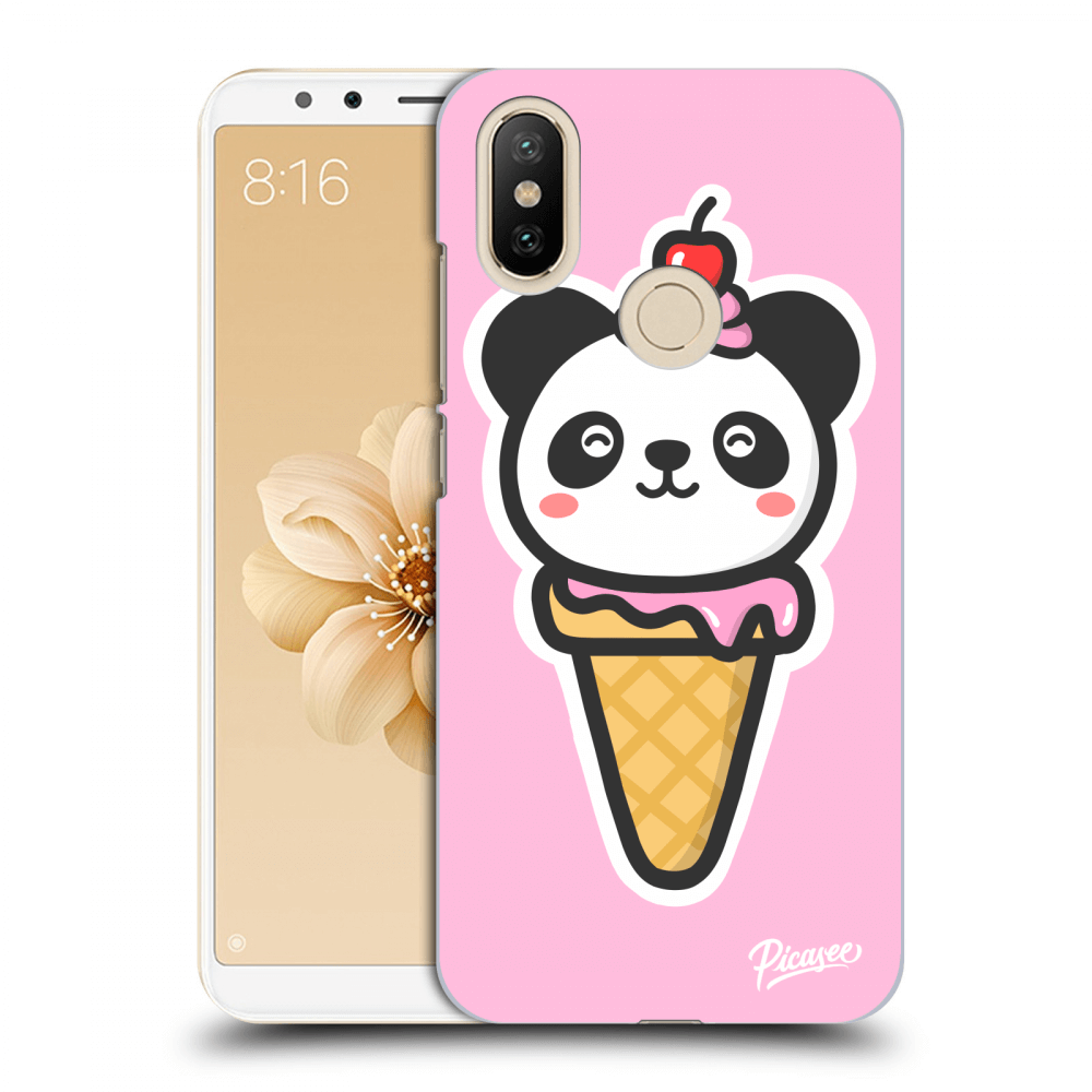 Picasee silikonový mléčný obal pro Xiaomi Mi A2 - Ice Cream Panda