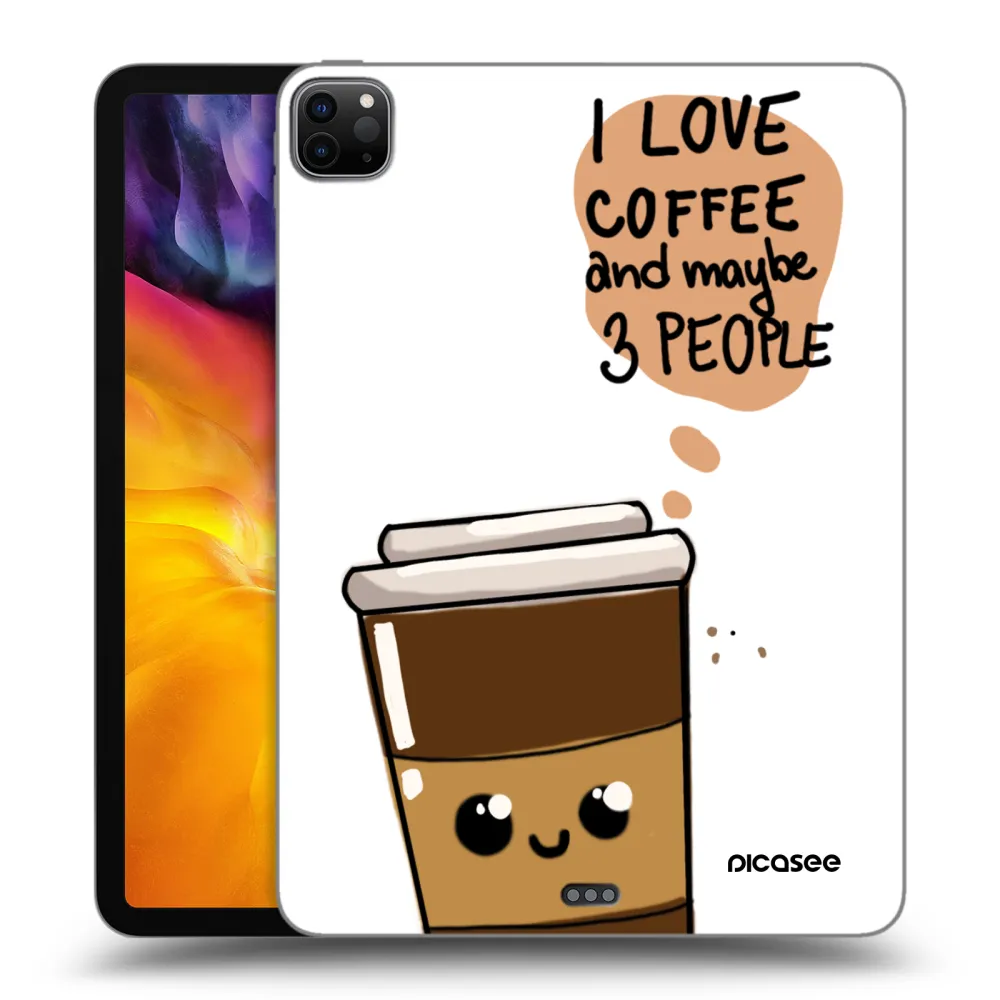 Picasee silikonový černý obal pro Apple iPad Pro 11" 2024 (7.gen.) - Cute coffee