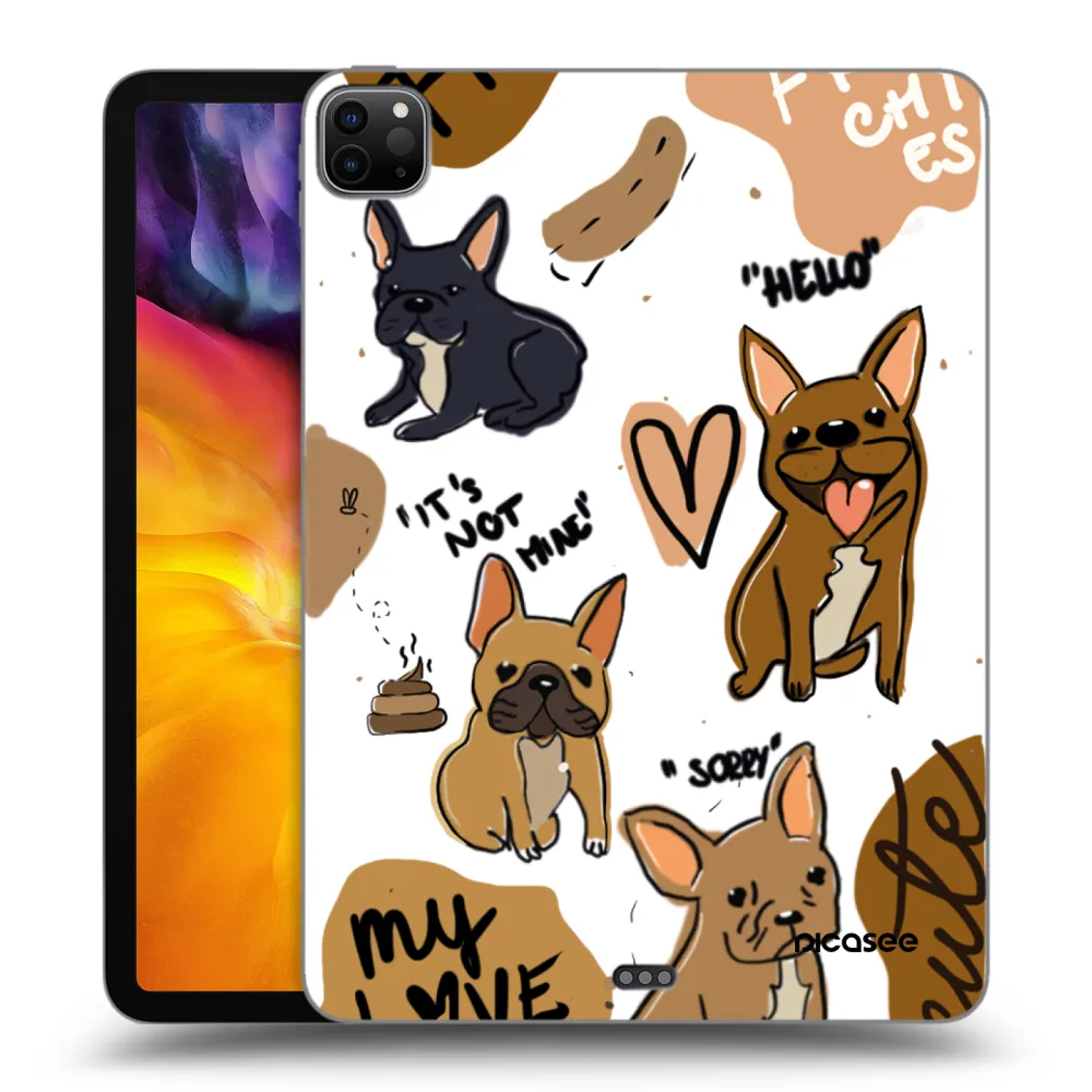 Picasee silikonový černý obal pro Apple iPad Pro 11" 2024 (7.gen.) - Frenchies