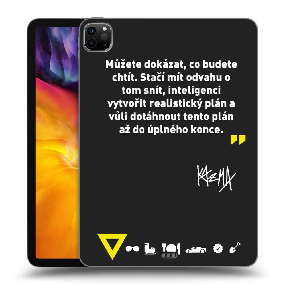 Picasee silikonový černý obal pro Apple iPad Pro 11" 2024 (7.gen.) - Kazma - MŮŽETE DOKÁZAT, CO BUDETE CHTÍT
