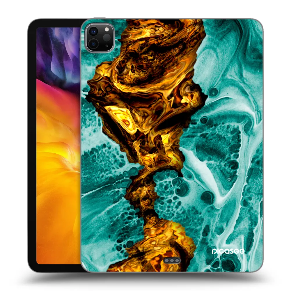 Picasee silikonový černý obal pro Apple iPad Pro 11" 2024 (7.gen.) - Goldsky