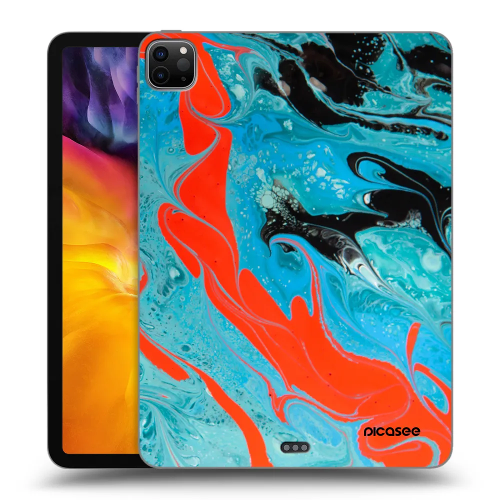 Picasee silikonový černý obal pro Apple iPad Pro 11" 2024 (7.gen.) - Blue Magma