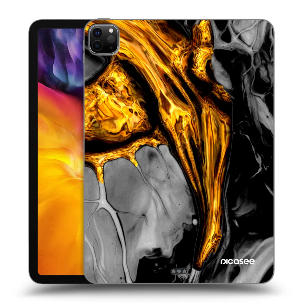 Picasee silikonový černý obal pro Apple iPad Pro 11" 2024 (7.gen.) - Black Gold