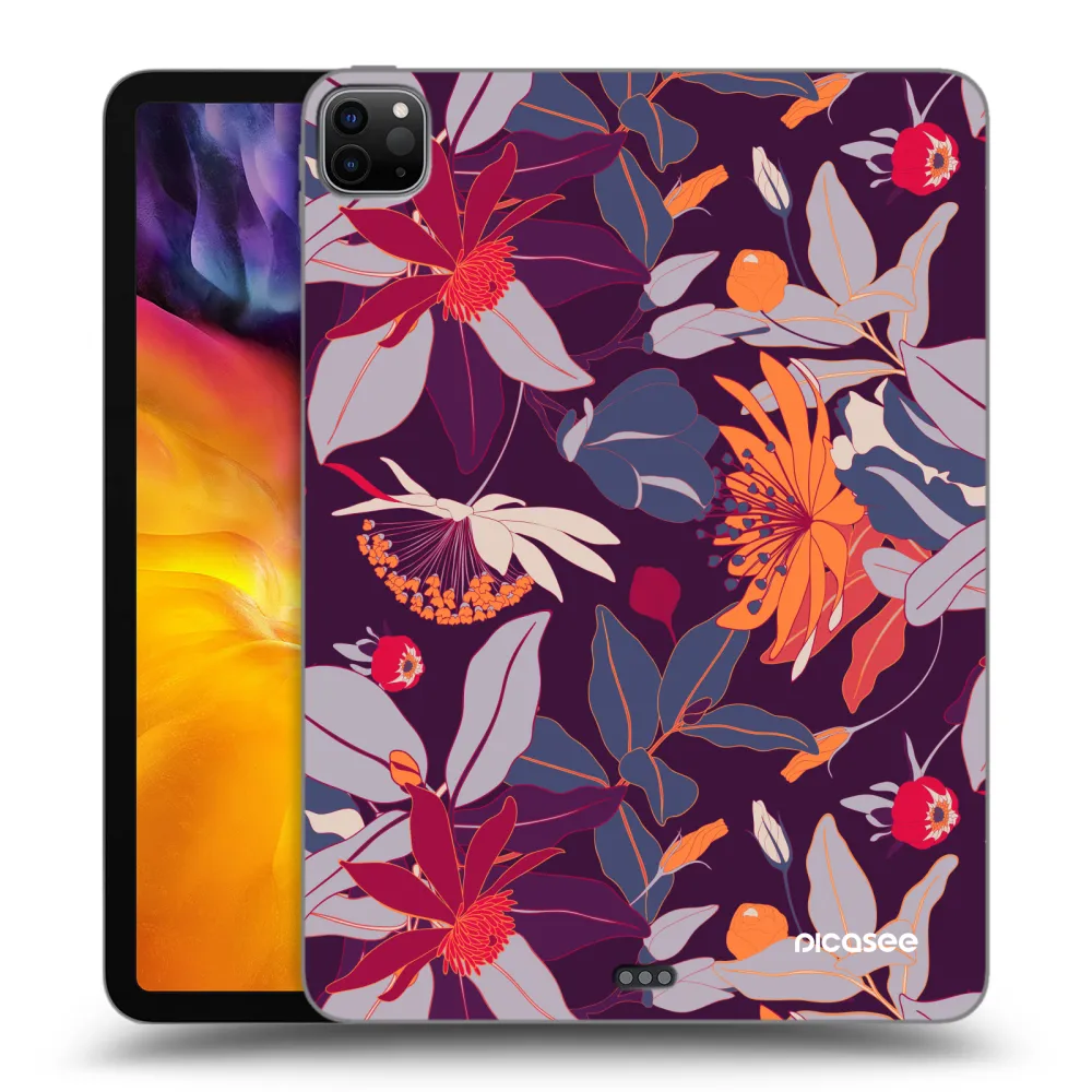 Picasee silikonový černý obal pro Apple iPad Pro 11" 2024 (7.gen.) - Purple Leaf