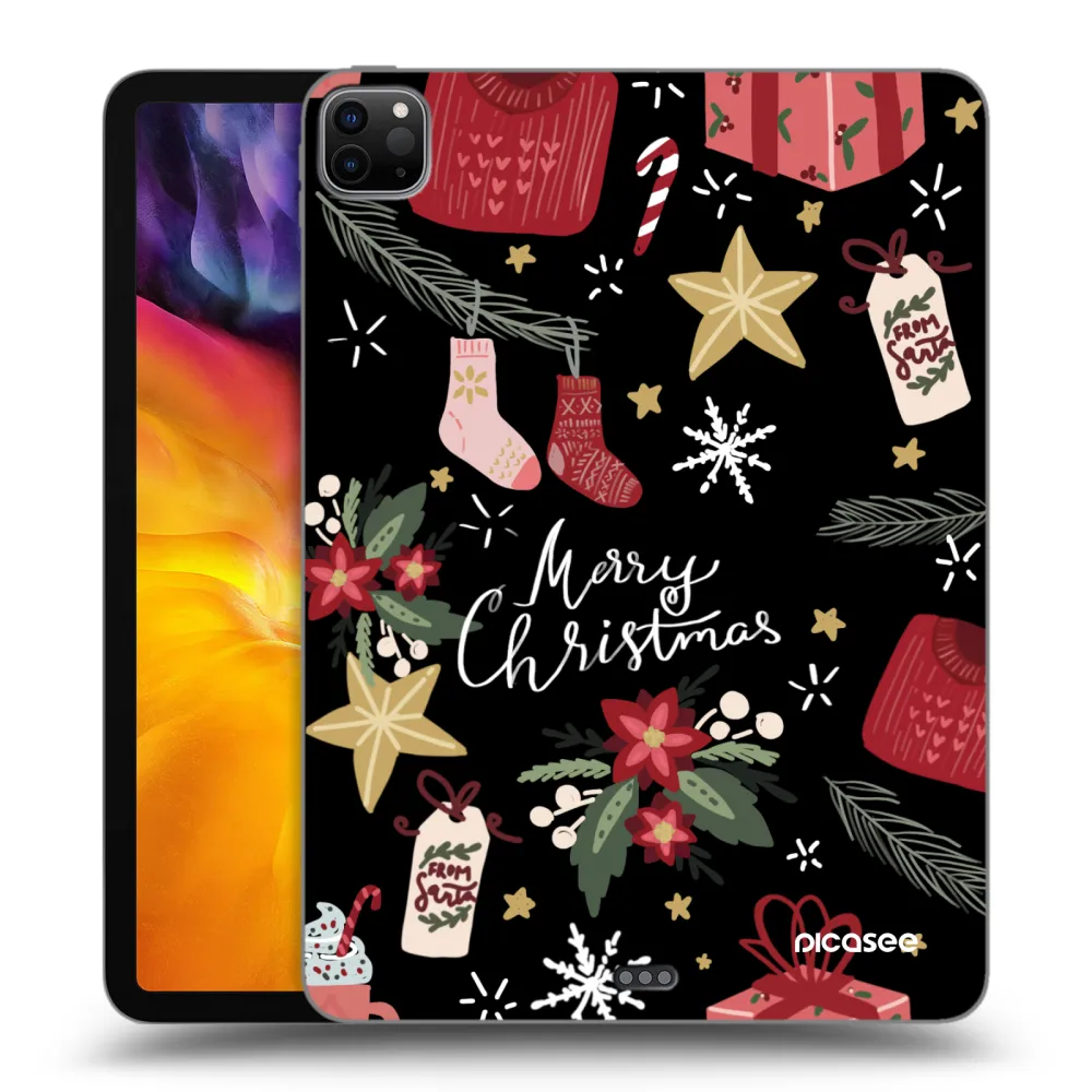 Picasee silikonový černý obal pro Apple iPad Pro 11" 2024 (7.gen.) - Christmas