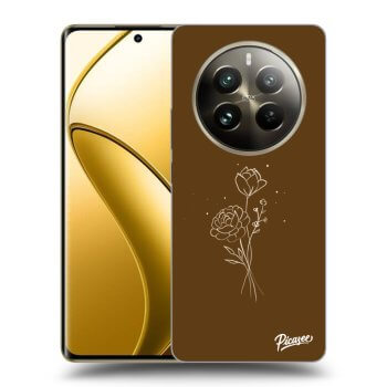 Obal pro Realme 12 Pro 5G - Brown flowers