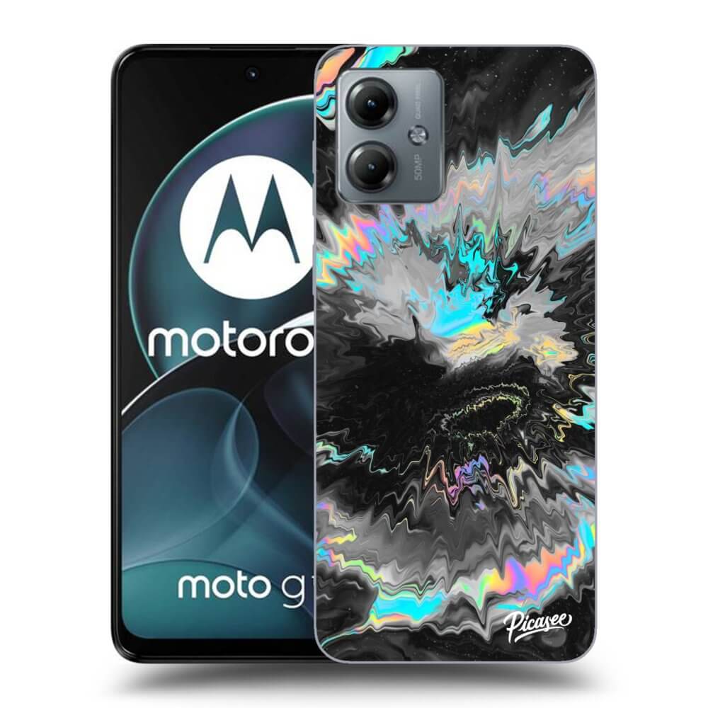 Picasee silikonový černý obal pro Motorola Moto G14 - Magnetic