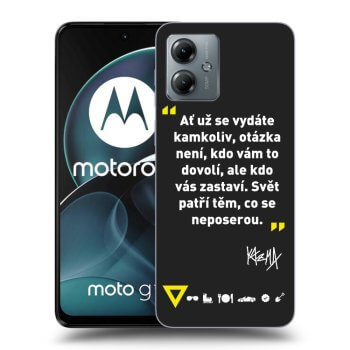 Obal pro Motorola Moto G14 - Kazma - SVĚT PATŘÍ TĚM, CO SE NEPOSEROU