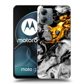 Obal pro Motorola Moto G14 - Black Gold 2