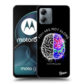 Obal pro Motorola Moto G14 - Brain - White