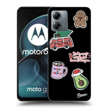 Obal pro Motorola Moto G14 - Christmas Stickers