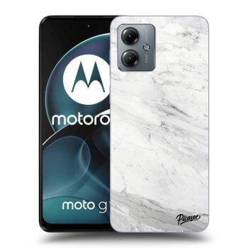 Obal pro Motorola Moto G14 - White marble