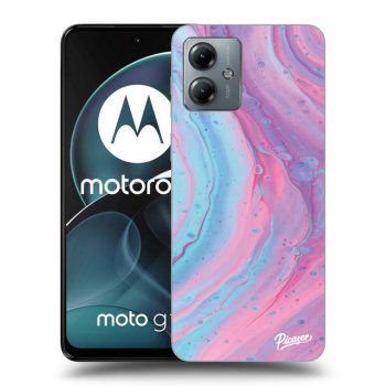 Obal pro Motorola Moto G14 - Pink liquid
