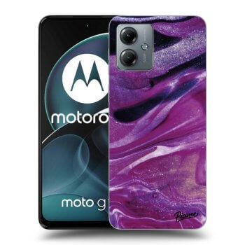 Obal pro Motorola Moto G14 - Purple glitter