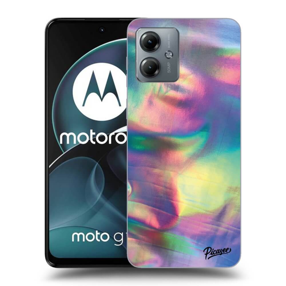 Picasee silikonový černý obal pro Motorola Moto G14 - Holo