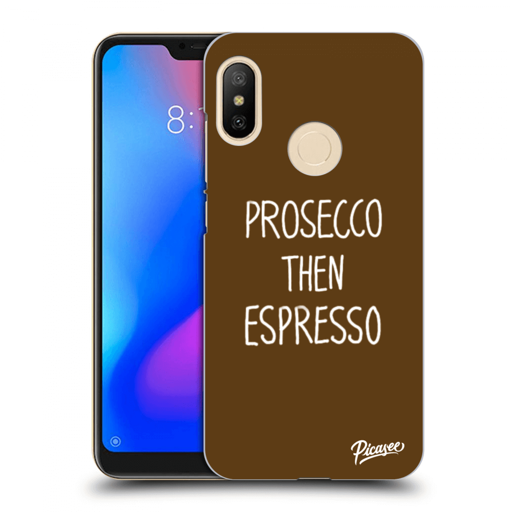 Picasee silikonový černý obal pro Xiaomi Mi A2 Lite - Prosecco then espresso