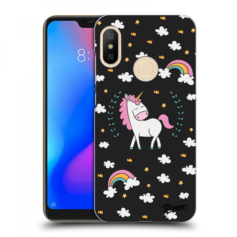 Picasee silikonový černý obal pro Xiaomi Mi A2 Lite - Unicorn star heaven