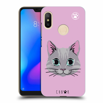 Picasee silikonový černý obal pro Xiaomi Mi A2 Lite - Chybí mi kočky - Růžová