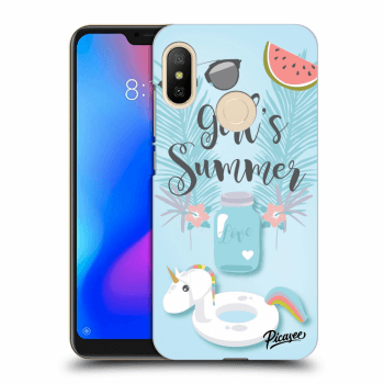 Picasee silikonový průhledný obal pro Xiaomi Mi A2 Lite - Girls Summer