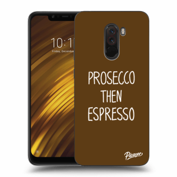 Picasee silikonový mléčný obal pro Xiaomi Pocophone F1 - Prosecco then espresso