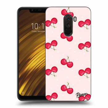 Picasee silikonový průhledný obal pro Xiaomi Pocophone F1 - Cherries