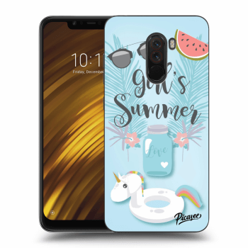 Picasee silikonový průhledný obal pro Xiaomi Pocophone F1 - Girls Summer